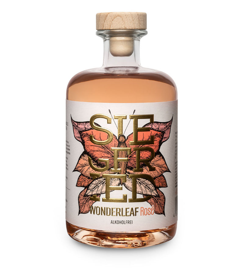 Wonderleaf Rosé | Alcohol free gin | Distilled Botanicals and Delicate Fruity Notes | Vegan | Free from Artificial Flavors | Sugar-Free | 500ml