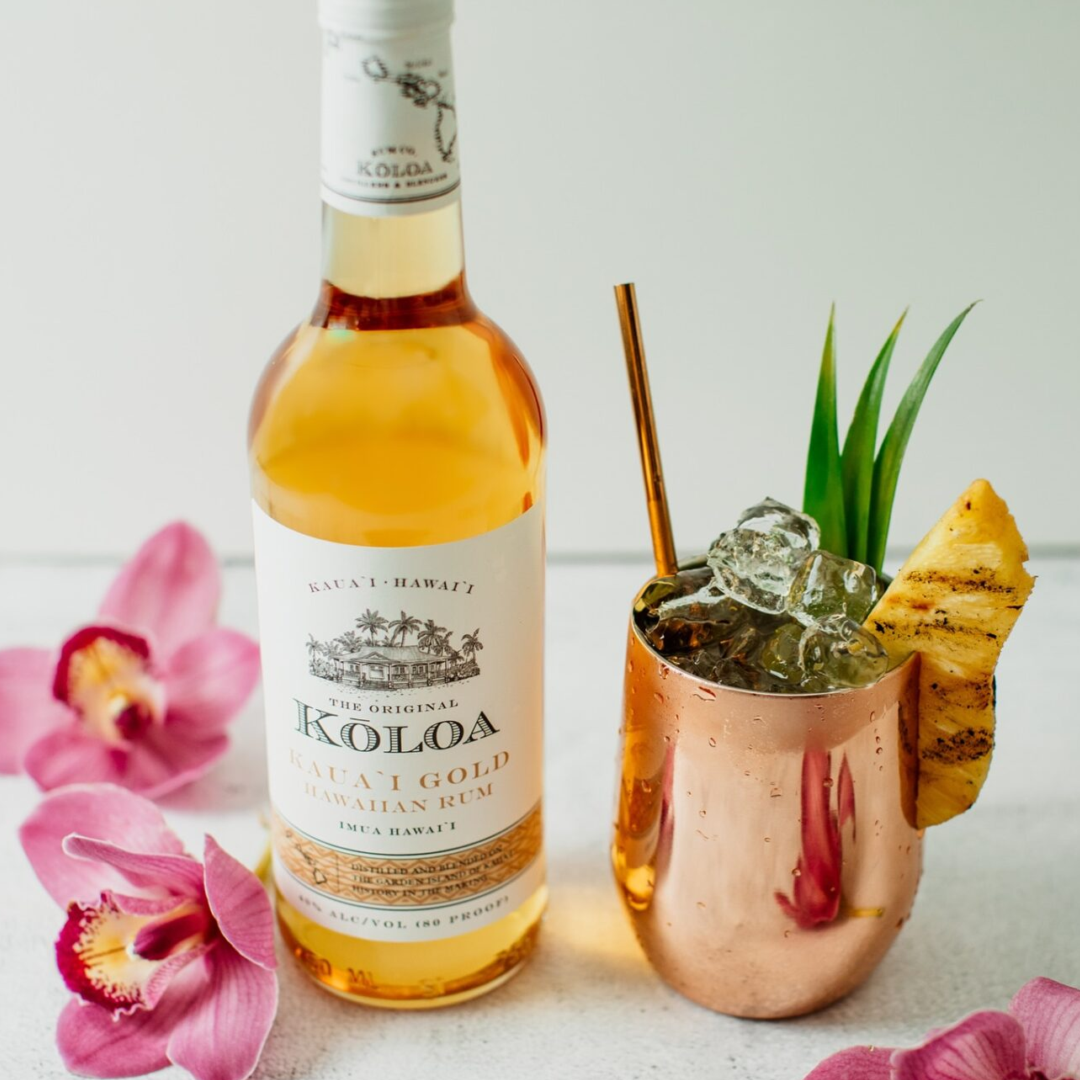 Hawaiian Rummy Rounds Kōloa Kaua'i Gold Rum | Premium Hawaiian Rum from Kauaʻi
